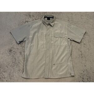 Propper Tactical Shirt Mens S Gray Check Short Sleeve Utility Fishing Outdoor